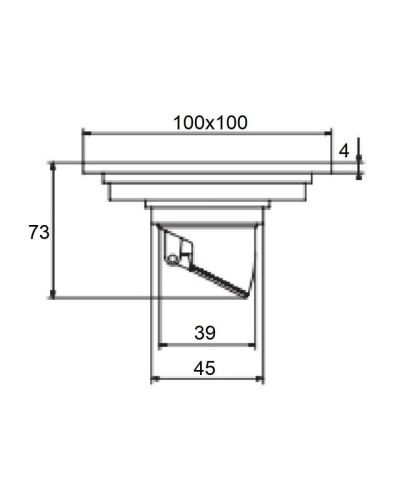 Душевой трап Orange TR01-005cr 10х10 хром - фото 4
