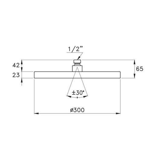 Верхний душ Stella Sirius UN 03006 NE00 черный - фото 2