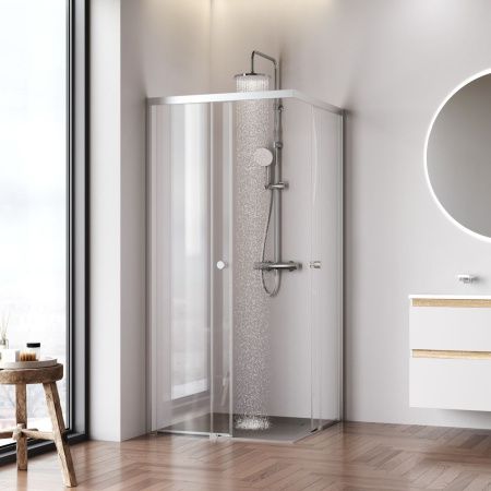 Душевой уголок Am.Pm X-joy W94G-403-9090-МТ1К 90х90 стекло прозрачное профиль хром без поддона