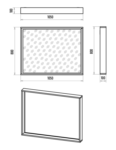 Зеркало с подсветкой Brevita Dallas DAL-02105-074 110х80 подвесное - фото 5