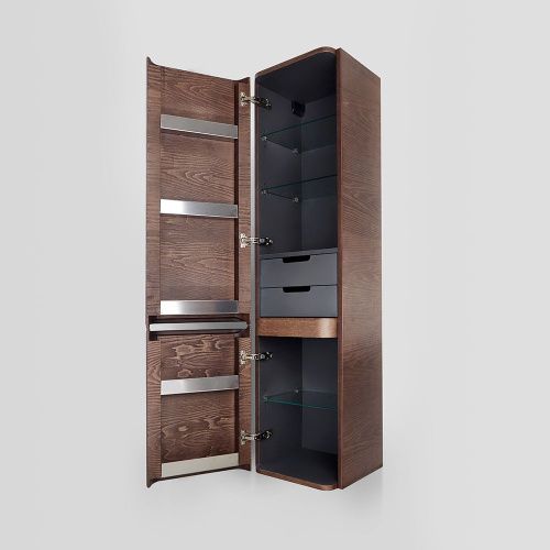 Шкаф-пенал Am.Pm Sensation M30CHL0406NF 40х160 подвесной цвет коричневый - фото 5