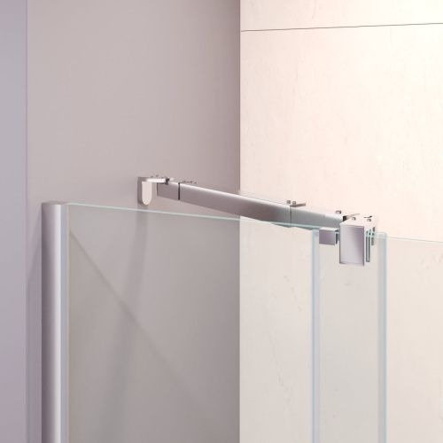 Душевая шторка на ванну RGW Screens 06114610-11 100х150 стекло прозрачное профиль хром ориентация универсальная - фото 4