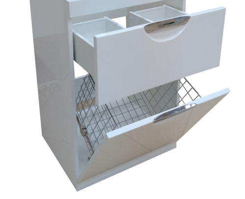 Тумба под раковину Misty Куба П-Куб-01060-0121ЯБК 60х50 напольная цвет белый - фото 5