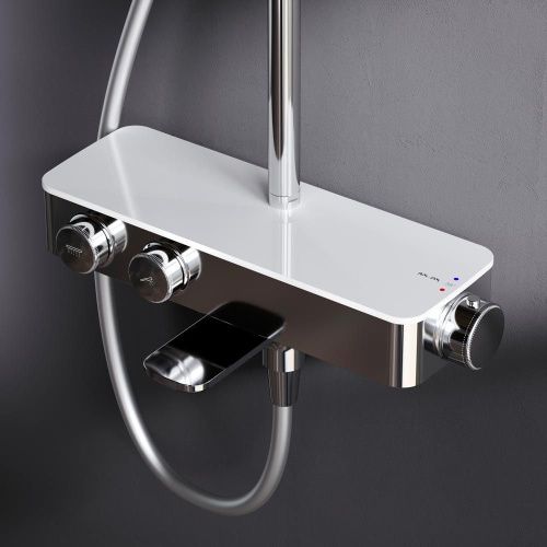 Душевая стойка Am.Pm Inspire V2.0 F0750A500 настенная цвет хром с термостатом - фото 4