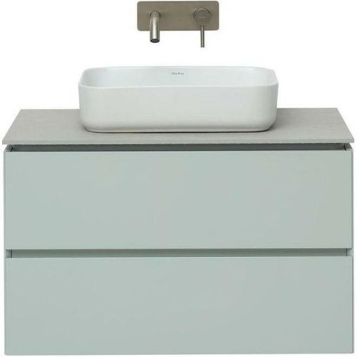 Тумба под раковину Allen Brau Infinity 1.21001.PWM 80х50 подвесная цвет зеленый - фото 2