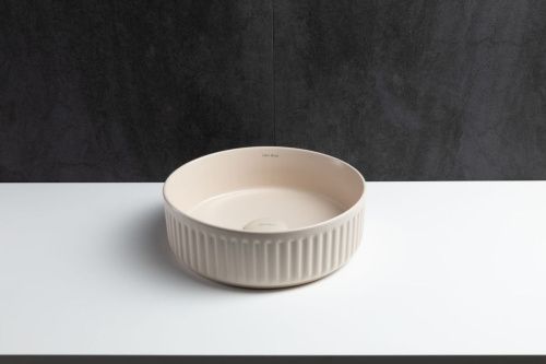 Раковина керамическая Allen Brau Fantasy 4.11032.IV 40х40 накладная цвет бежевый без отверстий под смеситель - фото 5