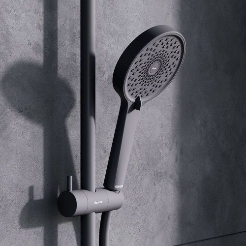 Душевая стойка Damixa Apollo 947760300 настенная цвет черный - фото 4