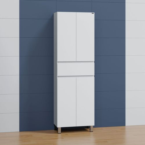 Шкаф-пенал СанТа Марс 700167 60х180 напольный цвет белый - фото 2