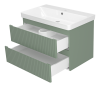 Тумба под раковину Brevita Victory VIC-09080-0802Я 80х50 подвесная цвет зеленый