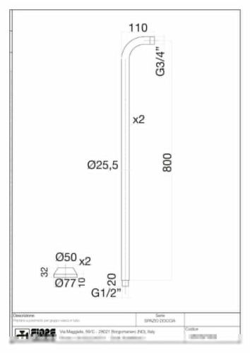 Смеситель Fiore Wellness 35ZZPAP002 напольный бронза - фото 2