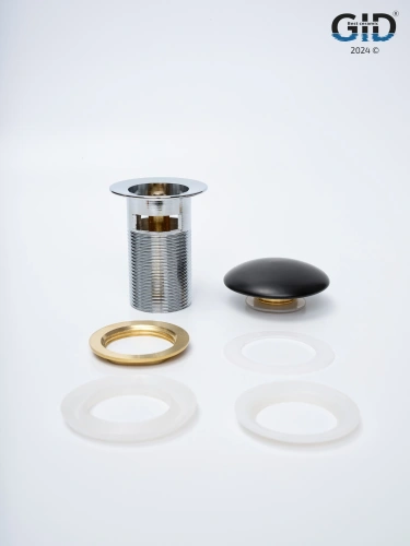 Донный клапан Gid Minucia 74407K черный - фото 5