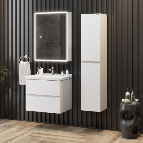 Зеркало-шкаф Onika Орби 206087 60х80 подвесной цвет белый - фото 5