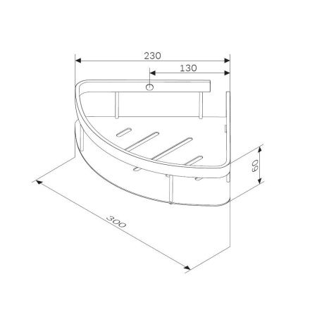 Полка в ванную комнату Am.Pm Sense L A7454122