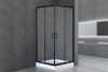 Душевой уголок Royal Bath HP RB90HP-T-BL 90х90 стекло прозрачное профиль черный с поддоном