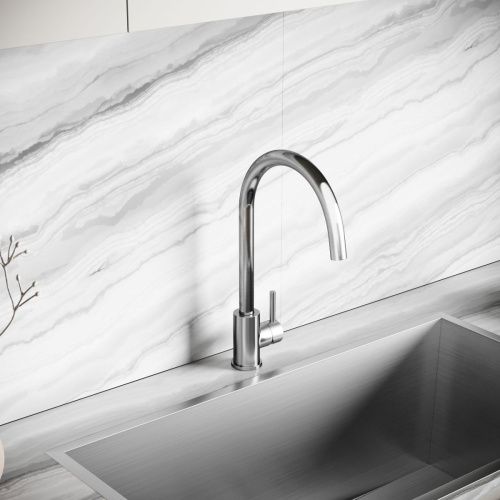 Смеситель для кухни Sancos Stainless SC12001SS на мойку нержавеющая сталь - фото 2