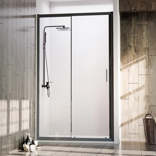 Душевая дверь Veconi Vianno VN72B-150-01-C4 150х190 стекло прозрачное профиль черный