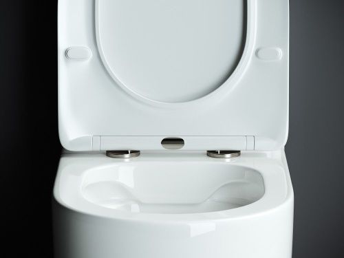 Унитаз напольный с бачком Ceramica Nova MIA CN1801 белый с сиденьем микролифт безободковый душевой смыв - фото 5