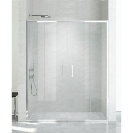 Душевая дверь New Trendy NEW CORRINA D-0184A 150х195 стекло прозрачное профиль хром