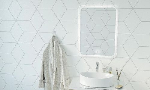 Зеркало с подсветкой 1MarKa Amour Ц0000007710 80х60 подвесное - фото 2