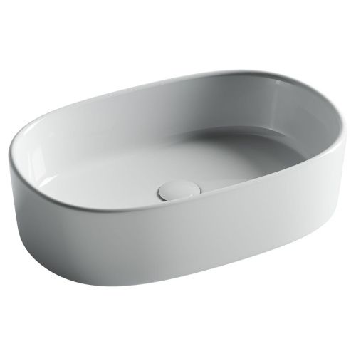 Раковина из сантехнического фарфора Ceramica Nova ELEMENT CN6075 60х40 накладная цвет белый - фото 2