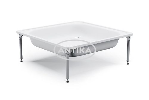 Душевой поддон стальной ВИЗ ANTIKA APS-91101 90х90 белый