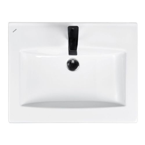 Раковина из сантехнического фарфора Santek Элина WH501606 60х50 накладная цвет белый - фото 3