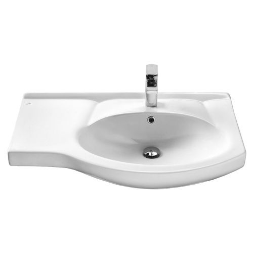 Раковина из сантехнического фарфора Santek Коралл WH110225 80х50 накладная цвет белый - фото 2