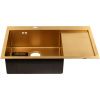 Кухонная мойка Melana ProfLine D7851HG-L золото 80х50 цвет золото поверхность полированная
