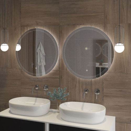 Зеркало с подсветкой Cezares ECO CZR-SPC-ECO-600-LED-TCH 60х60 подвесное - фото 5