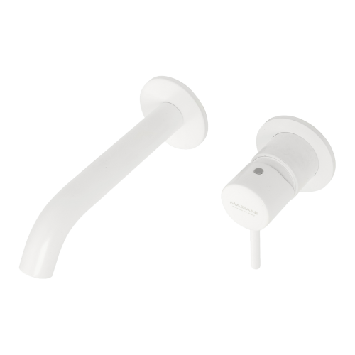 Смеситель для раковины Mariani Next B37565NSP встраиваемый в стену белый - фото 2