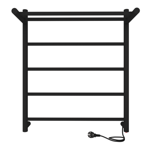 Полотенцесушитель электрический Indigo LINE с полкой LСLE60-50BRPR 55х60 черный - фото 4