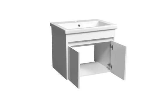 Тумба под раковину Stella Polar Фаворита SP-00000167 60х40 подвесная цвет белый - фото 4