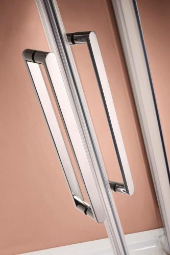 Душевой уголок Cezares STYLUS-M STYLUS-O-M-R-2-100-C-Cr 100х100 стекло прозрачное профиль хром без поддона - фото 2