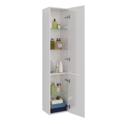 Шкаф-пенал LeMark Miano LM06M35P 40х170 напольный цвет белый - фото 3