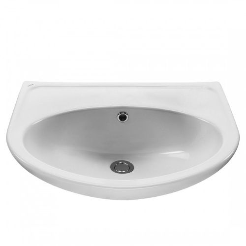 Раковина из сантехнического фарфора Santek Бореаль 1WH110481 60х50 подвесная цвет белый - фото 2