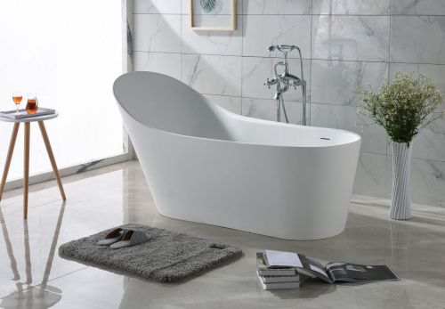 Ванна из искусственного камня Timo KIRSTI KIRSTI1785L 180х75 отдельностоящая овальная - фото 3