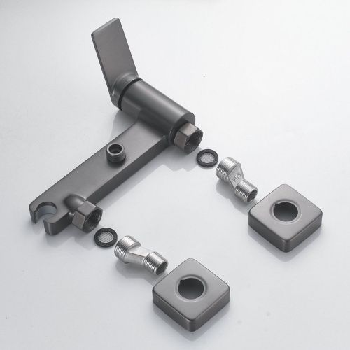 Гигиенический душ со смесителем Shevanik S4105T-1 оружейная сталь - фото 5