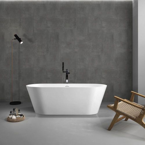 Ванна акриловая Abber AB9268-1.7 170х75 отдельностоящая овальная с каркасом - фото 2