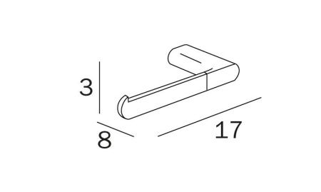 Бумагодержатель Inda MITO A2025ACR