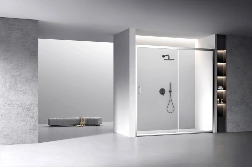 Душевая дверь Veconi Vianno VN60-200-01-C5 200х195 стекло прозрачное профиль хром - фото 2