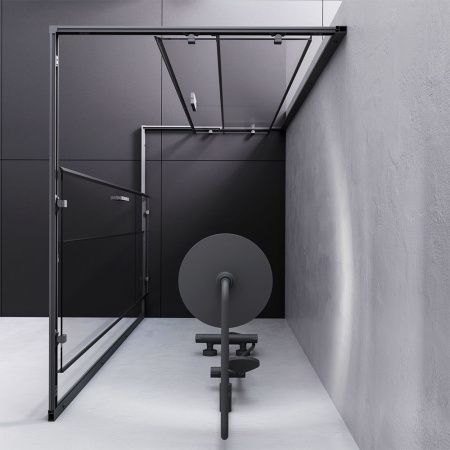 Душевой уголок Am.Pm Gem S W93G-404-120290-BT 120х90 стекло прозрачное профиль черный без поддона