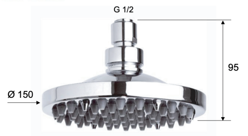 Верхний душ Remer 359R15X 15х15 хром - фото 2