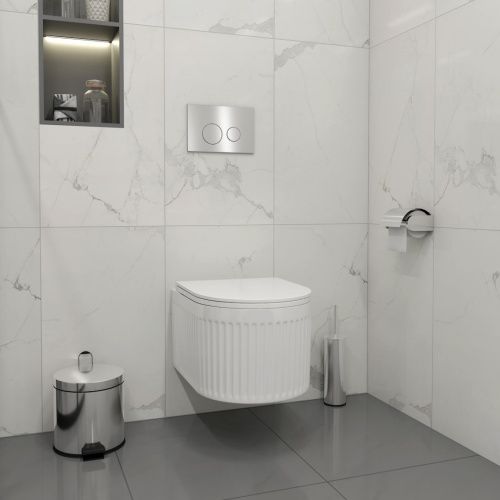 Клавиша смыва механическая Teymi Lina T70104 цвет нержавеющаясталь - фото 2