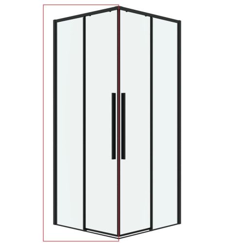 Душевая дверь Grossman Galaxy 1/2.K33.01.80.21.00 80х195 стекло прозрачное профиль черный