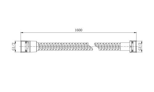 Душевой шланг Aquatek AQ2101MB черный - фото 5