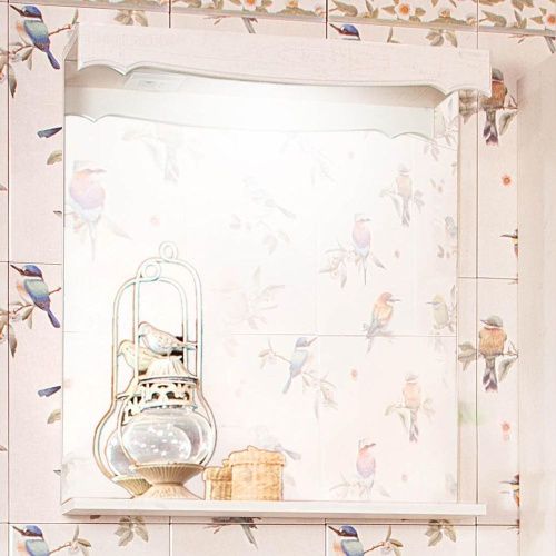 Зеркало с подсветкой Бриклаер Кантри 4627125413605 70х70 подвесное - фото 4