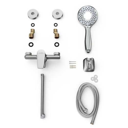 Смеситель для ванны Tokito TOYAMA TOK-TOY-1015 настенный хром - фото 4