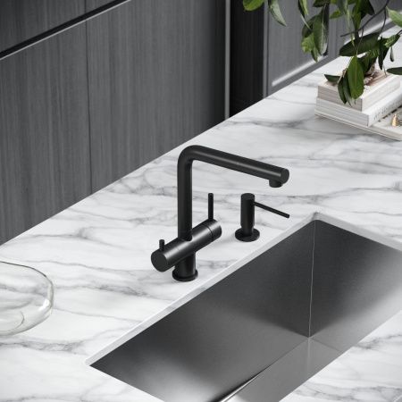 Смеситель для кухни Sancos Spin SC4015MB на мойку черный