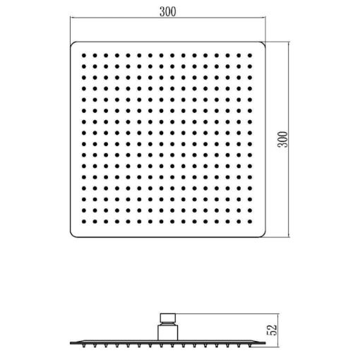 Верхний душ Savol S-000F12 хром - фото 3