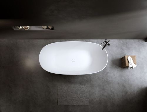 Ванна из искусственного камня Timo SATU SATU1750 175х80 отдельностоящая овальная - фото 3